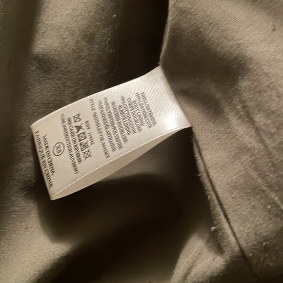 Khaki Green Suede Cropped Moto Jacket - Picture 7 of 7